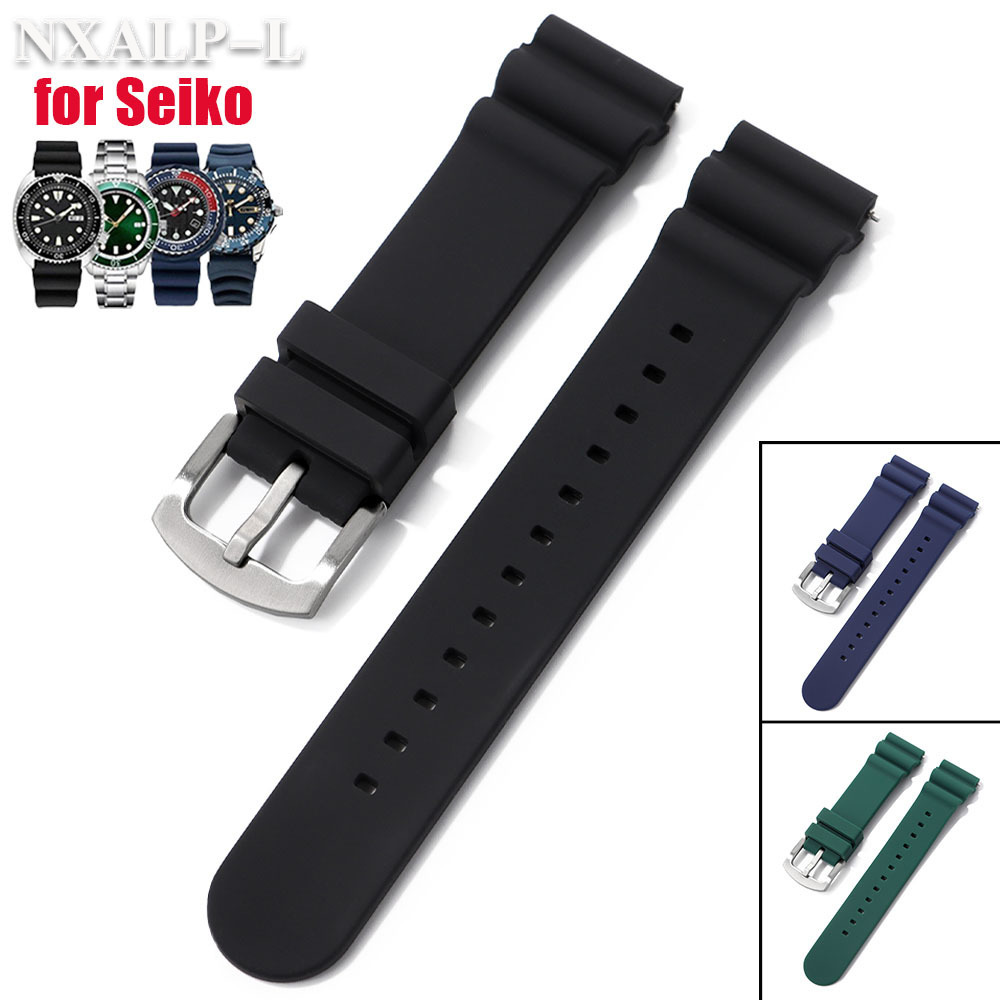 Seiko Watch 5 Sports - Bracelet de montre en Silicone pour
