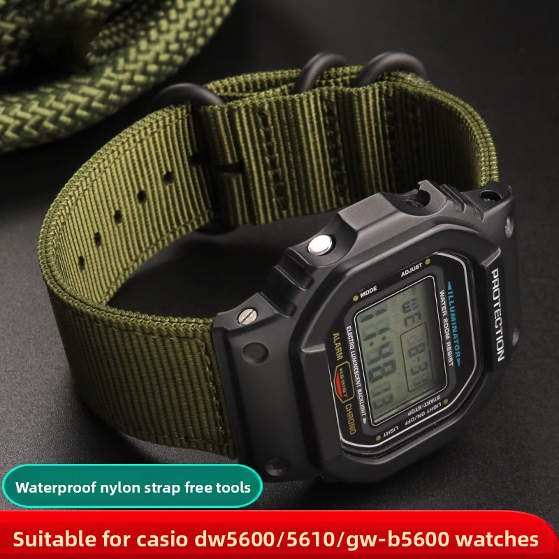 Casio Watch G-Shock Dw-5600 - Bracelet de montre en Nylon pour