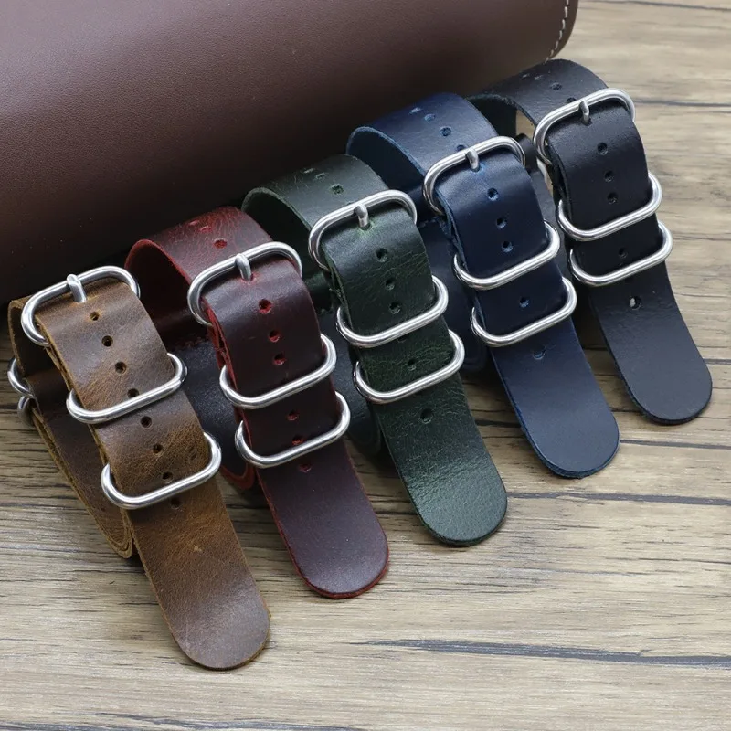 Nato Strap Nylon - Bracelets de montre Vintage en cuir
