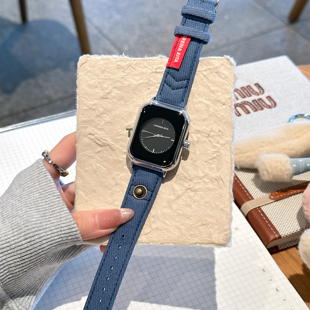 Nouvelle montre carrée élégant - Canvas Strap Watch avis et prix