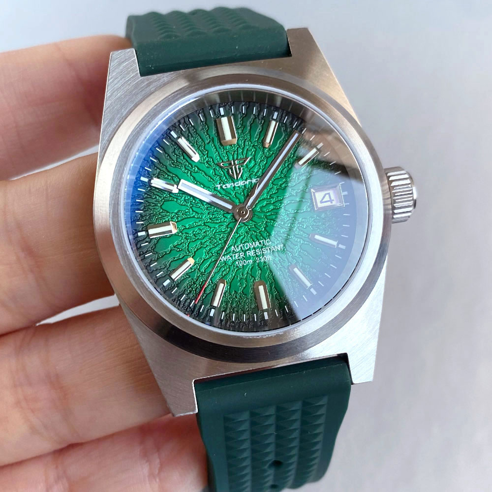 Nouveau 38mm montre mécanique  - Rubber Strap Diver avis et prix