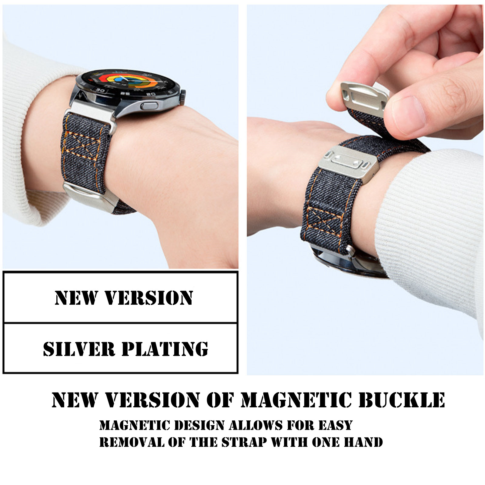 Bandes magnétiques pour Amazfi - Canvas Strap Watch avis et prix