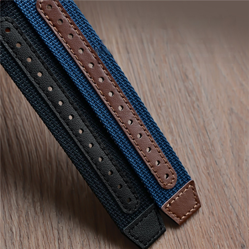 Bracelet de montre côtelé en n - Canvas Strap Watch avis et prix