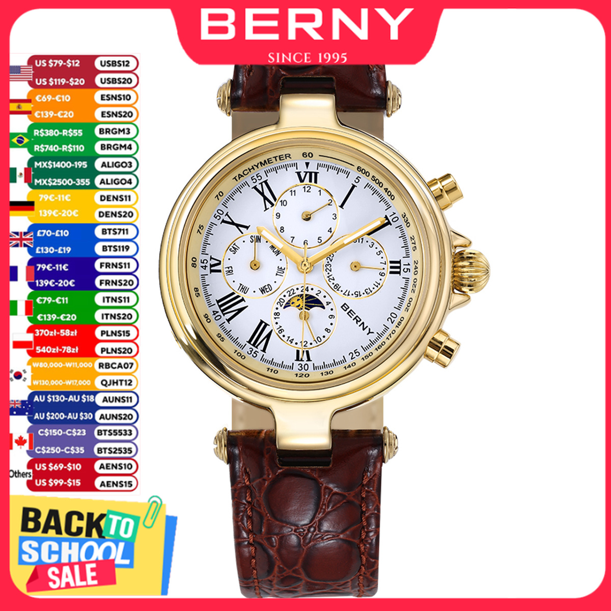 Montre automatique rétro BERNY - Seiko Watch Prospex avis et prix