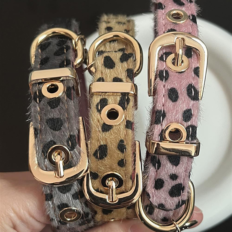 Collier pour petit chien à mot - Leather Strap Quick Release avis et prix
