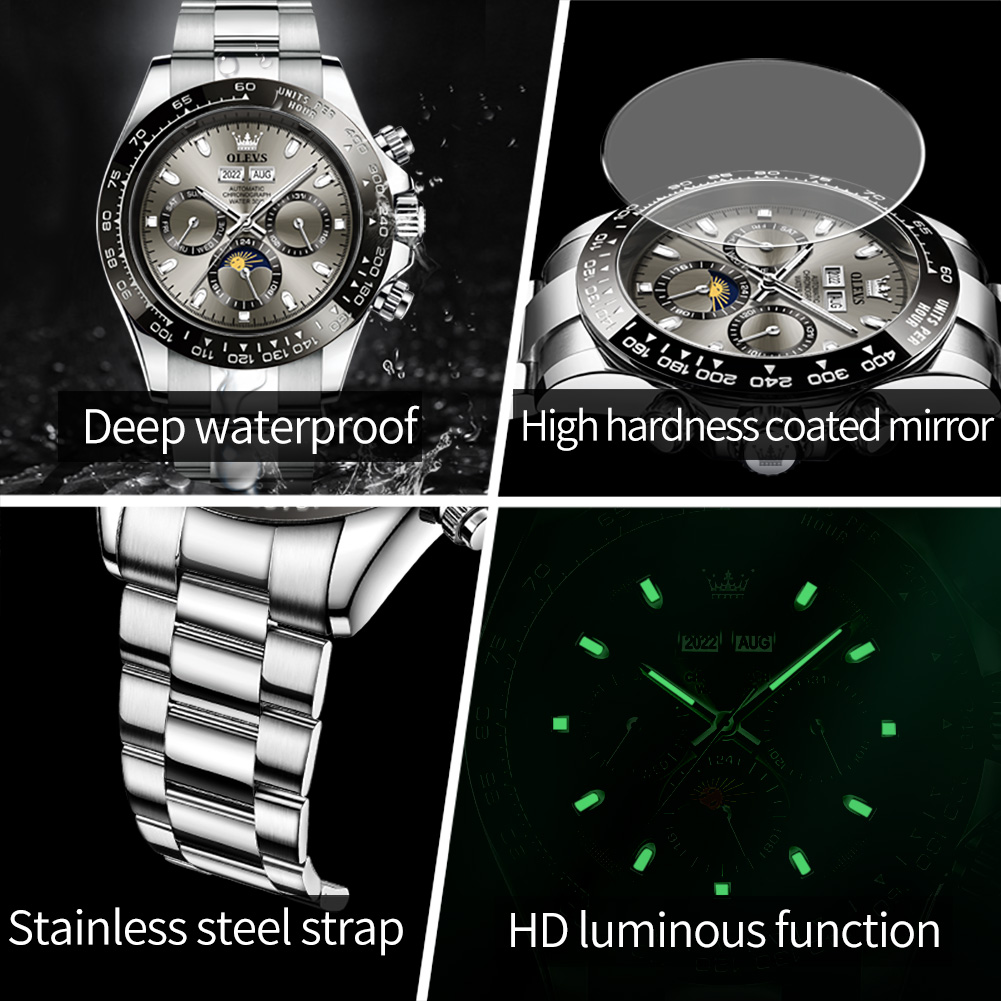 OLEVS 6654 montre de luxe pour - Seiko Watch 5 Sports avis et prix