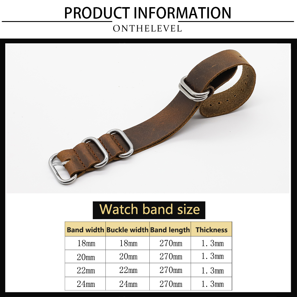 Bracelet de montre en cuir vér - Nato Strap Nylon avis et prix