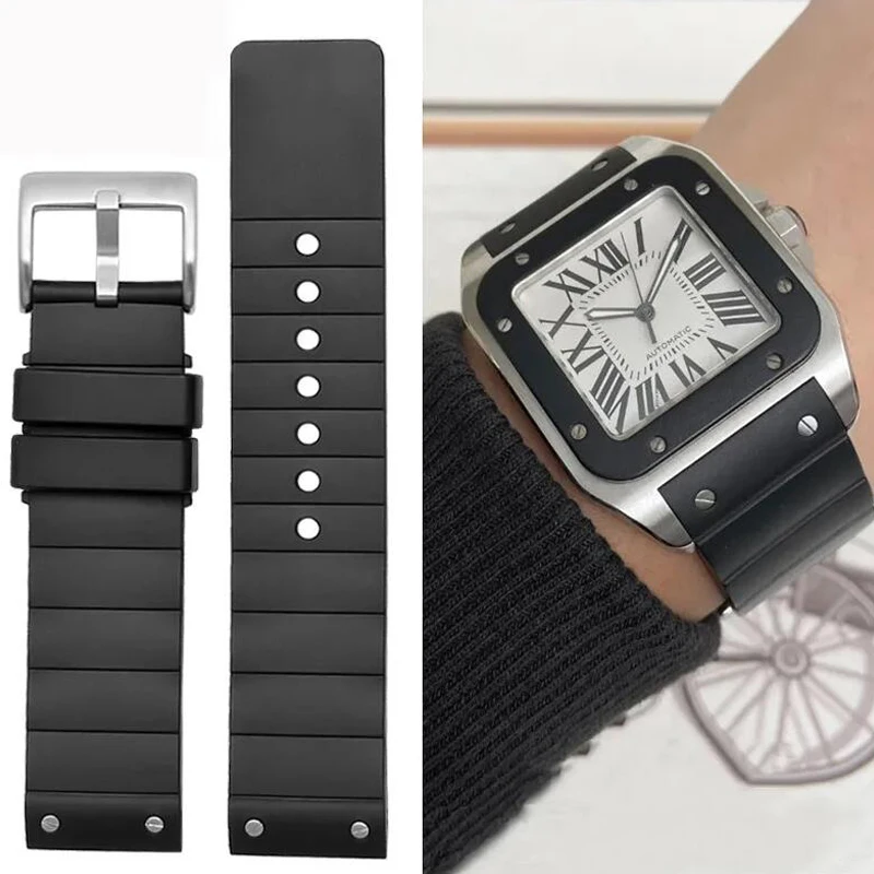 Bracelet de montre en caoutcho - Cartier Watch Santos avis et prix