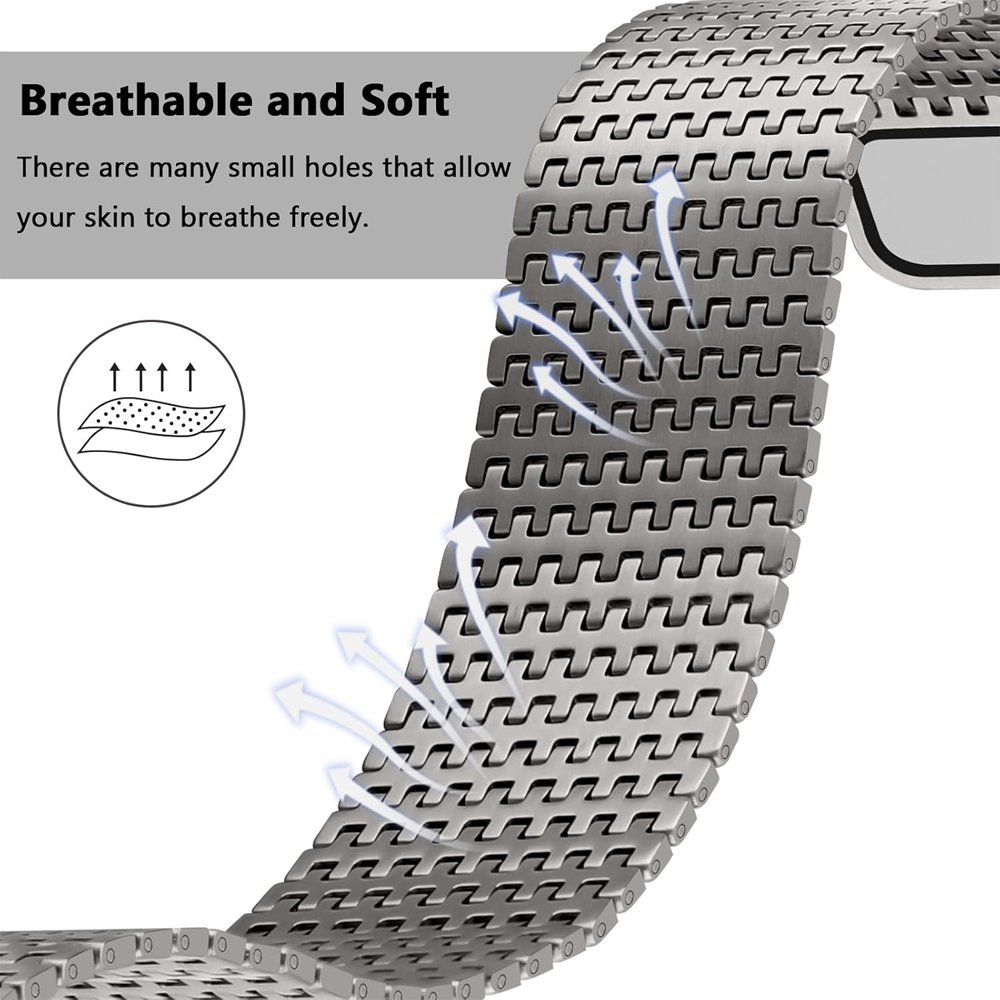 Bracelet à boucle en titane po - Milanese Loop Magnetic avis et prix