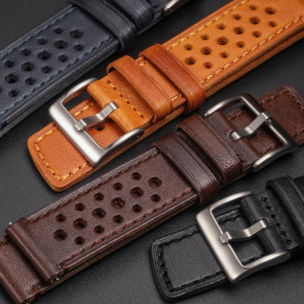 Hemsut bracelet de montre en c - Leather Strap Quick Release avis et prix