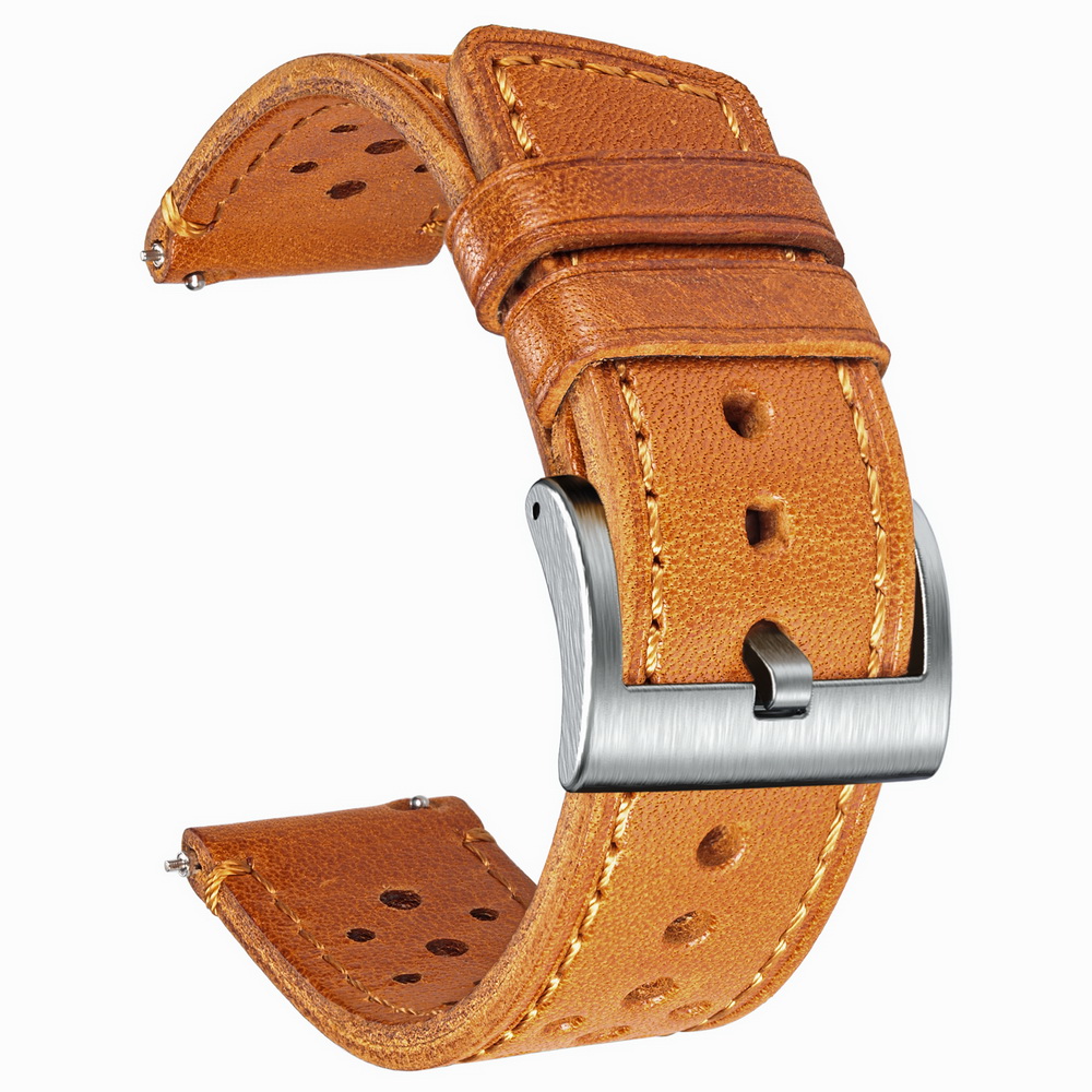 Hemsut bracelet de montre en c - Leather Strap Quick Release avis et prix