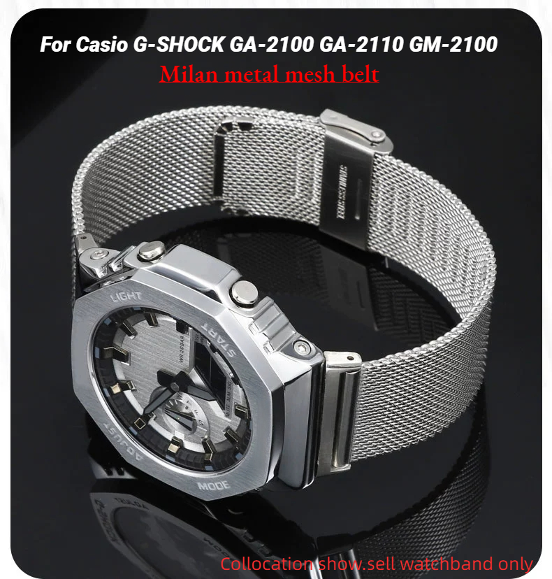 Ceinture en maille métallique  - Casio Watch G-Shock Ga-2100 avis et prix